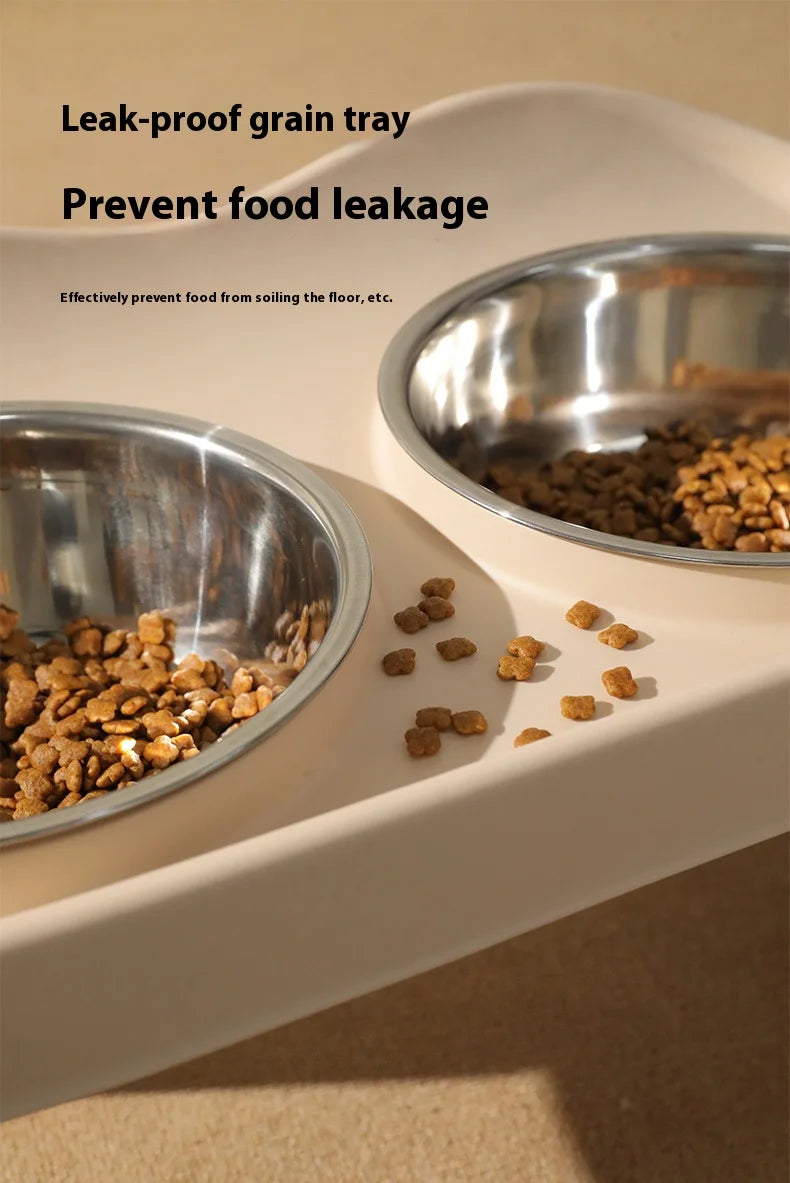 Elevated Pet Bowl Set – Anti-Slip, Splash-Proof & Easy to Clean - Paw Care USA