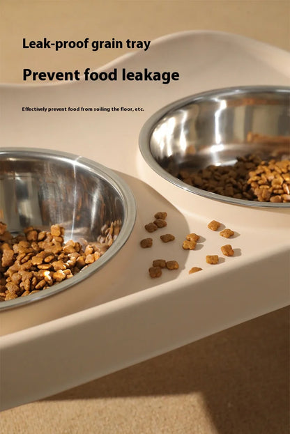 Elevated Pet Bowl Set – Anti-Slip, Splash-Proof & Easy to Clean - Paw Care USA