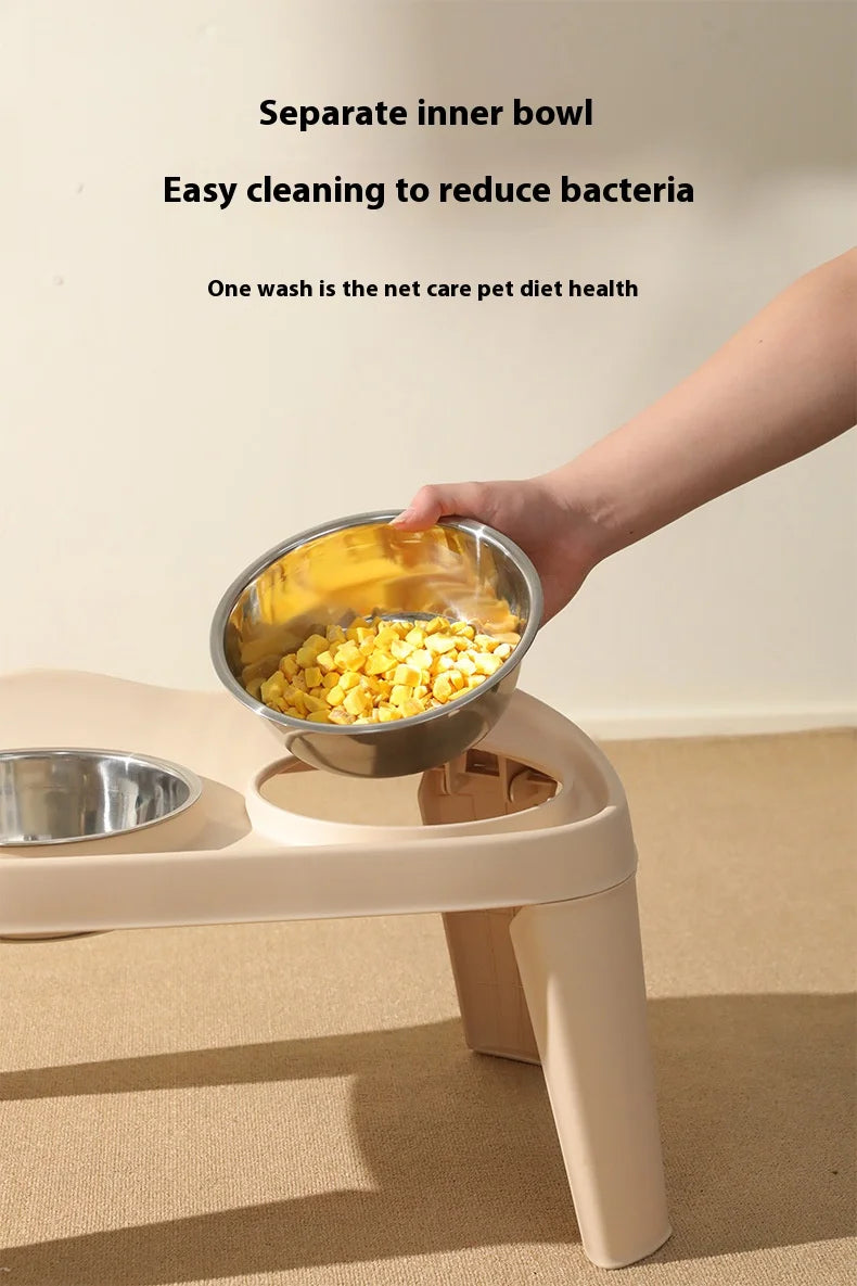 Elevated Pet Bowl Set – Anti-Slip, Splash-Proof & Easy to Clean - Paw Care USA
