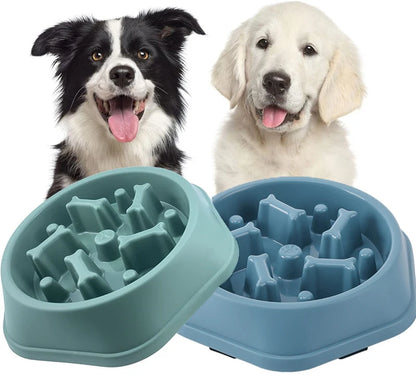 Anti-Choking Slow Feeder Dog Bowl Non-Slip Puzzle Dish for Small & Medium Dogs - Paw Care USA