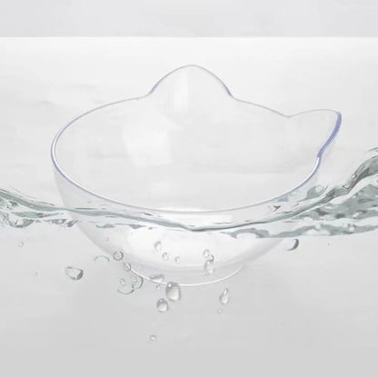 Tilted Cat Bowl Elevated Anti-Choking Feeder with Neck Support - Paw Care USA