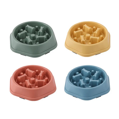 Anti-Choking Slow Feeder Dog Bowl Non-Slip Puzzle Dish for Small & Medium Dogs - Paw Care USA