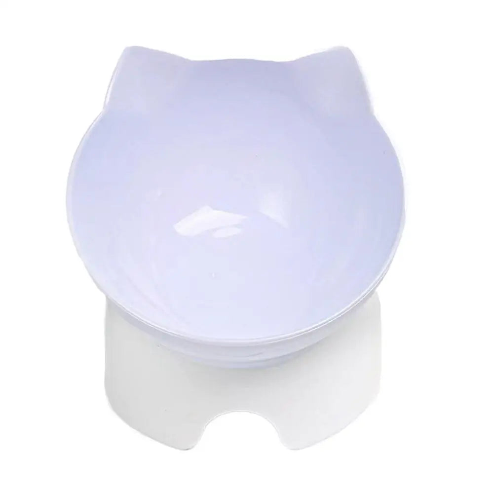 Tilted Cat Bowl Elevated Anti-Choking Feeder with Neck Support - Paw Care USA