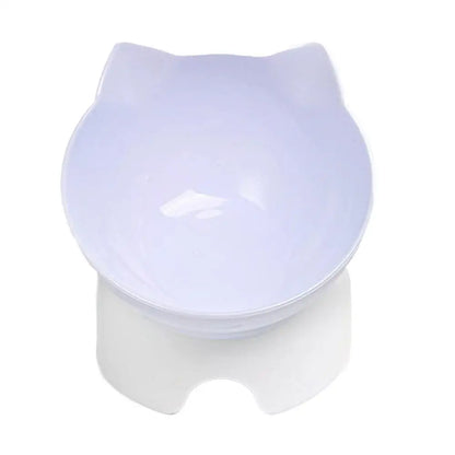 Tilted Cat Bowl Elevated Anti-Choking Feeder with Neck Support - Paw Care USA
