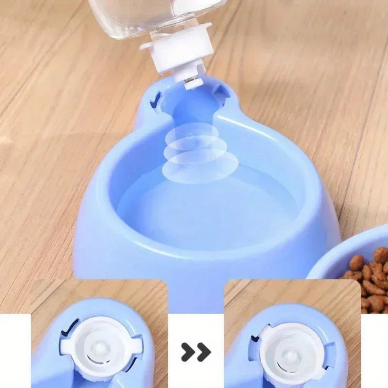 Cat Pet Automatic Feeder Water Dispenser Food Container Pet Bowl Water Storage Device Supply - Paw Care USA
