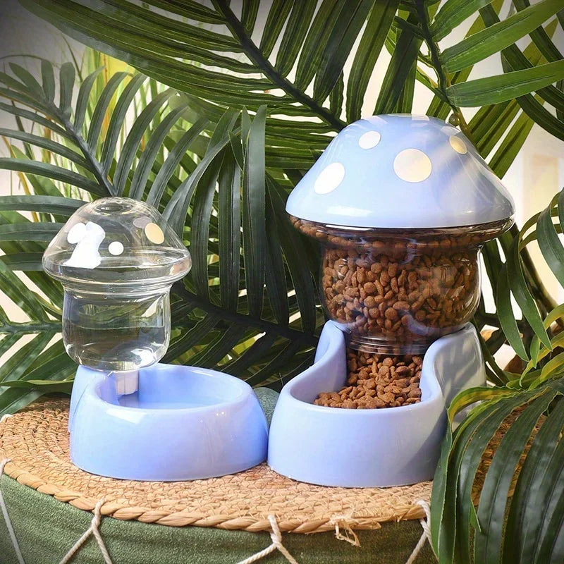 Cat Pet Automatic Feeder Water Dispenser Food Container Pet Bowl Water Storage Device Supply - Paw Care USA