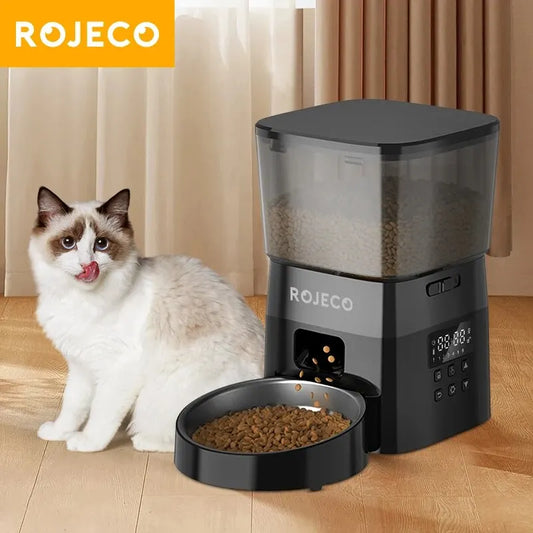 Automatic Cats Dog Pet Feeder Button Version Auto Food Dispenser Smart Control - Paw Care USA