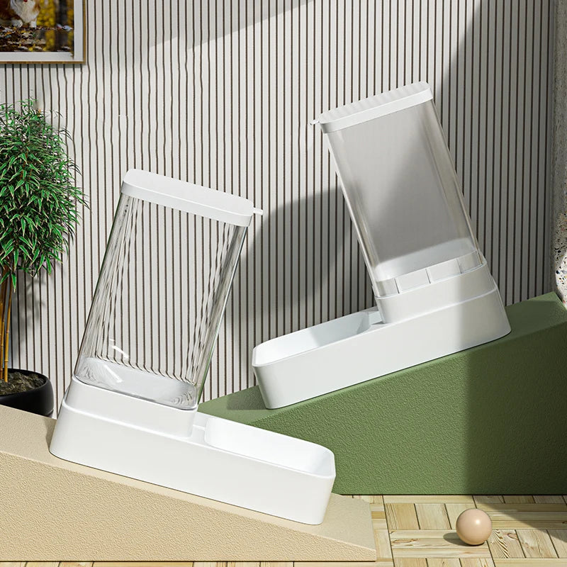 Automatic Pet Feeder & Water Dispenser Transparent Food Storage for Cats & Dogs - Paw Care USA