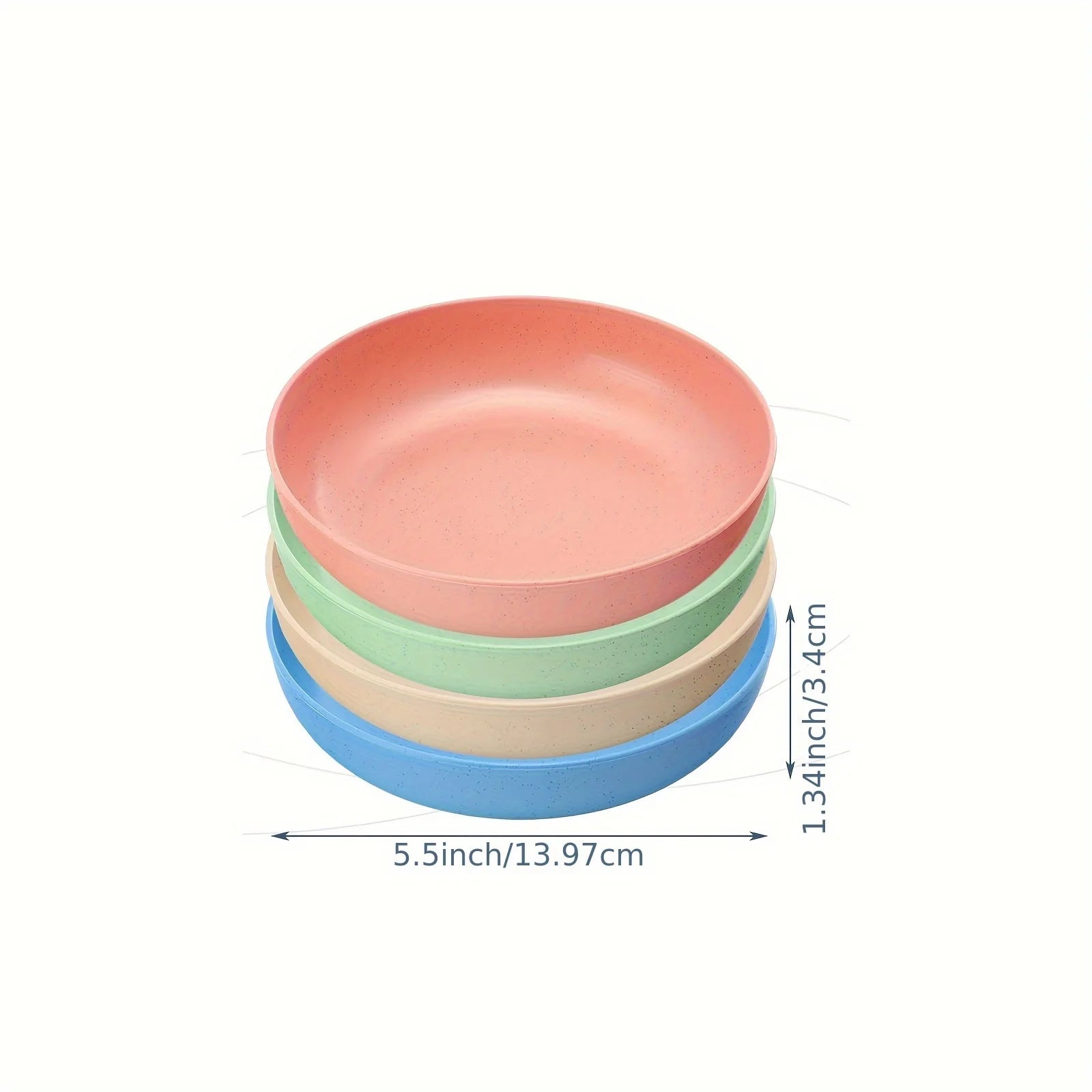 4pcs Non-Slip Cat Bowls – Wide Shallow Food & Water Dishes for Kittens & Small Cats - Paw Care USA