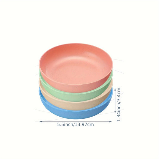 4pcs Non-Slip Cat Bowls – Wide Shallow Food & Water Dishes for Kittens & Small Cats - Paw Care USA