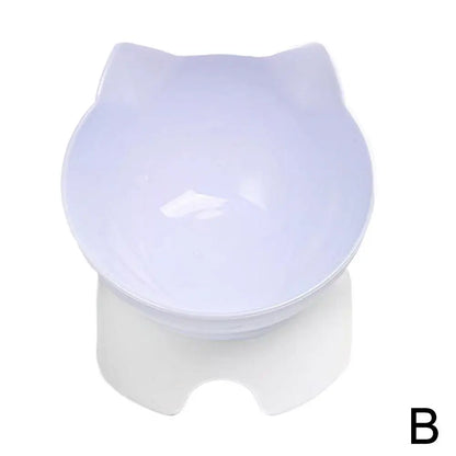 Tilted Cat Bowl Elevated Anti-Choking Feeder with Neck Support - Paw Care USA