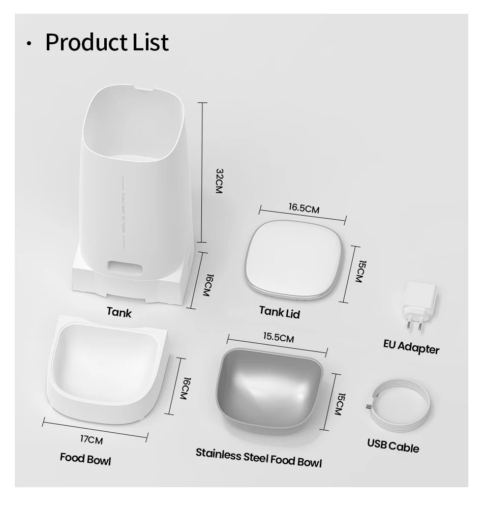 Automatic Dog Cat Feeder Pet Dispenser Remote Control Auto Feeder - Paw Care USA
