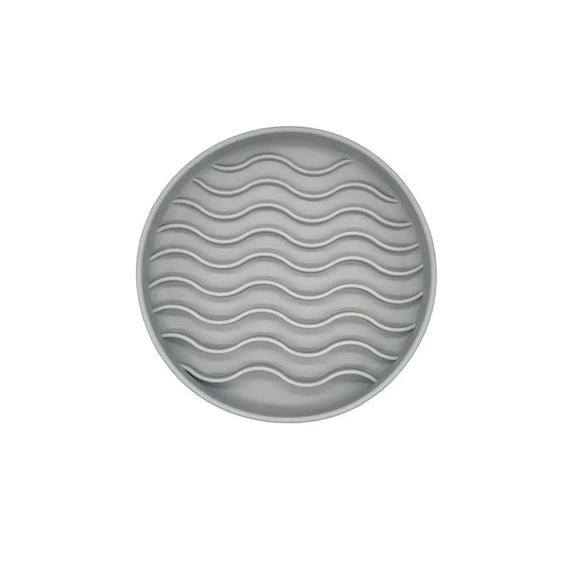 Anti-Slip Slow Feeder Bowl – Anti-Knockover Silicone Food Plate for Cats & Puppies - Paw Care USA