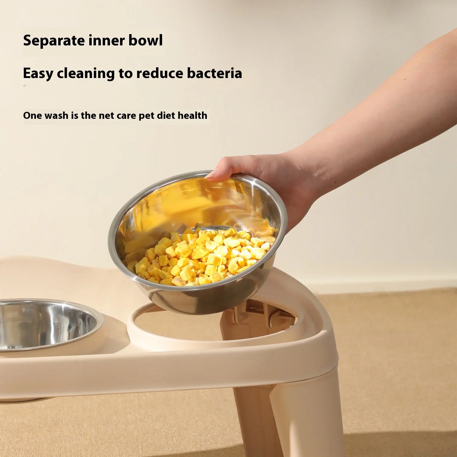 Elevated Pet Bowl Set – Anti-Slip, Splash-Proof & Easy to Clean - Paw Care USA