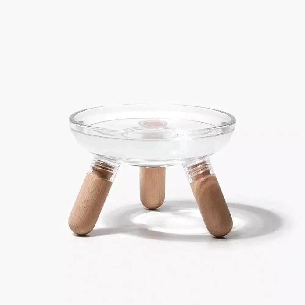 Protect Neck Elevated Cat Bowl Transparent Raised Pet Food - Paw Care USA