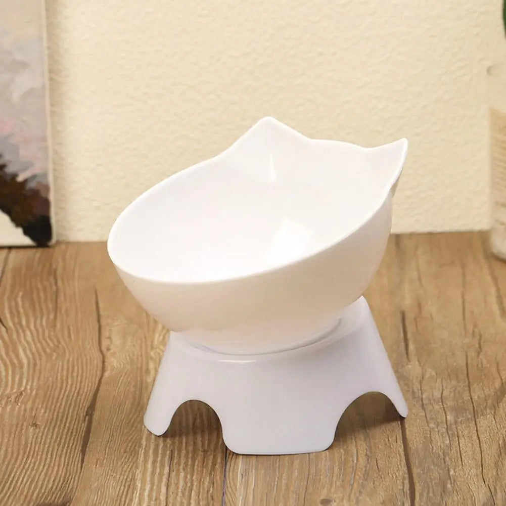 Tilted Cat Bowl Elevated Anti-Choking Feeder with Neck Support - Paw Care USA