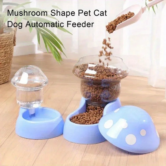 Cat Pet Automatic Feeder Water Dispenser Food Container Pet Bowl Water Storage Device Supply - Paw Care USA