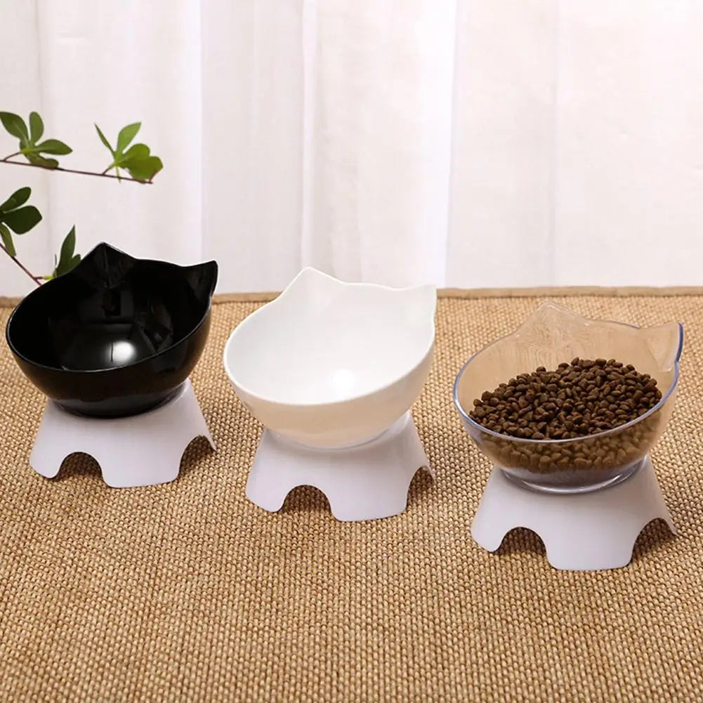Tilted Cat Bowl Elevated Anti-Choking Feeder with Neck Support - Paw Care USA