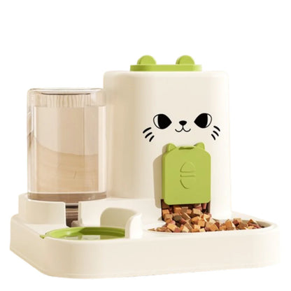 2in 1 Automatic Cat Feeder & Water Fountain  Large Capacity, Leakproof, Detachable Design - Paw Care USA