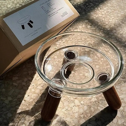 Protect Neck Elevated Cat Bowl Transparent Raised Pet Food - Paw Care USA
