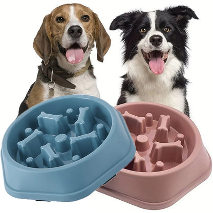 Anti-Choking Slow Feeder Dog Bowl Non-Slip Puzzle Dish for Small & Medium Dogs - Paw Care USA