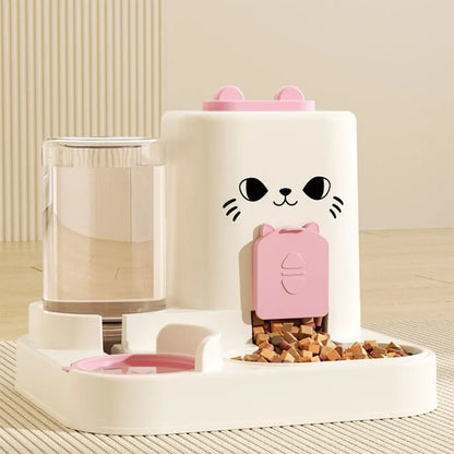 2in 1 Automatic Cat Feeder & Water Fountain  Large Capacity, Leakproof, Detachable Design - Paw Care USA