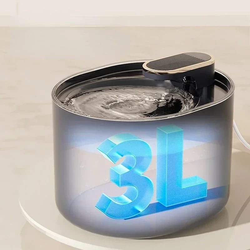 3L Ultra Silent Pet Water Fountain – LED Light, USB Powered, Automatic Drinking Dispenser for Cats & Dogs - Paw Care USA