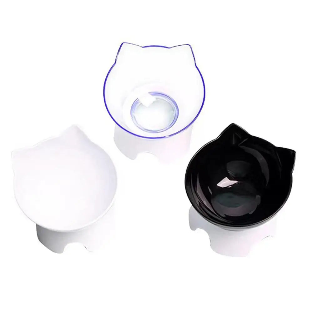 Tilted Cat Bowl Elevated Anti-Choking Feeder with Neck Support - Paw Care USA