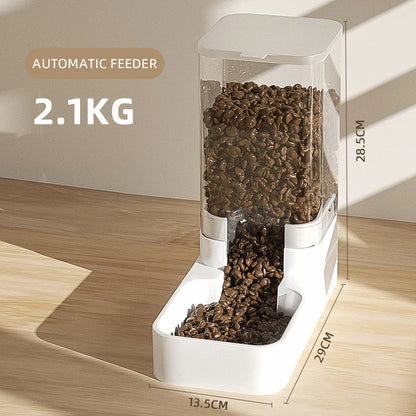 Automatic Pet Feeder & Water Dispenser Transparent Food Storage for Cats & Dogs - Paw Care USA