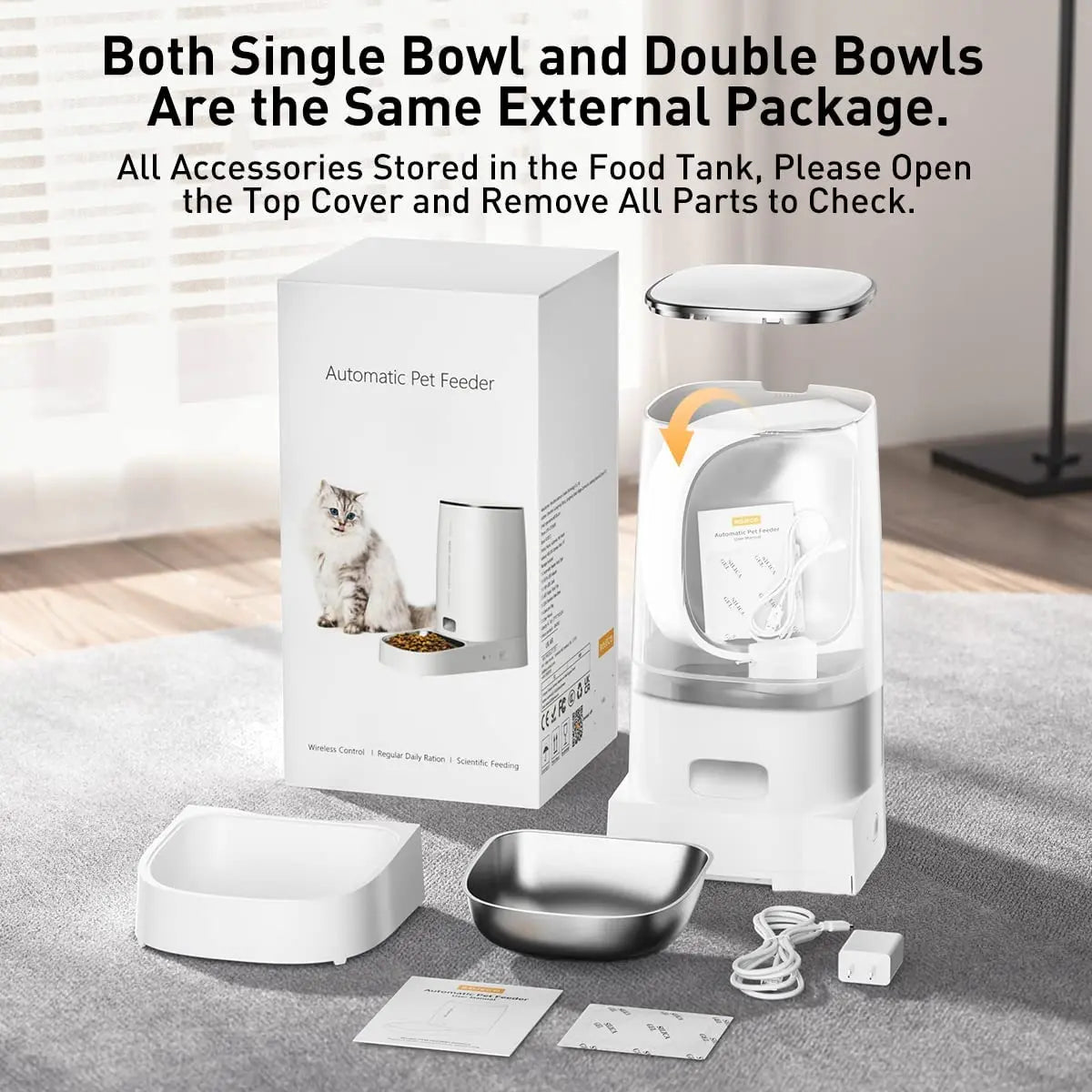 Automatic Dog Cat Feeder Pet Dispenser Remote Control Auto Feeder - Paw Care USA