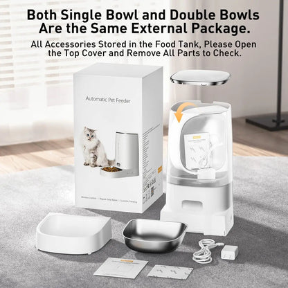 Automatic Dog Cat Feeder Pet Dispenser Remote Control Auto Feeder - Paw Care USA
