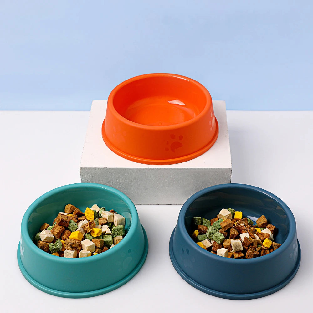 Premium Pet Feeding Bowl Solid Color, Easy to Clean Food & Water Dish for Cats & Puppies - Paw Care USA