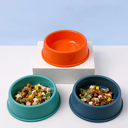 Premium Pet Feeding Bowl Solid Color, Easy to Clean Food & Water Dish for Cats & Puppies - Paw Care USA