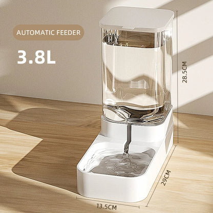 Automatic Pet Feeder & Water Dispenser Transparent Food Storage for Cats & Dogs - Paw Care USA