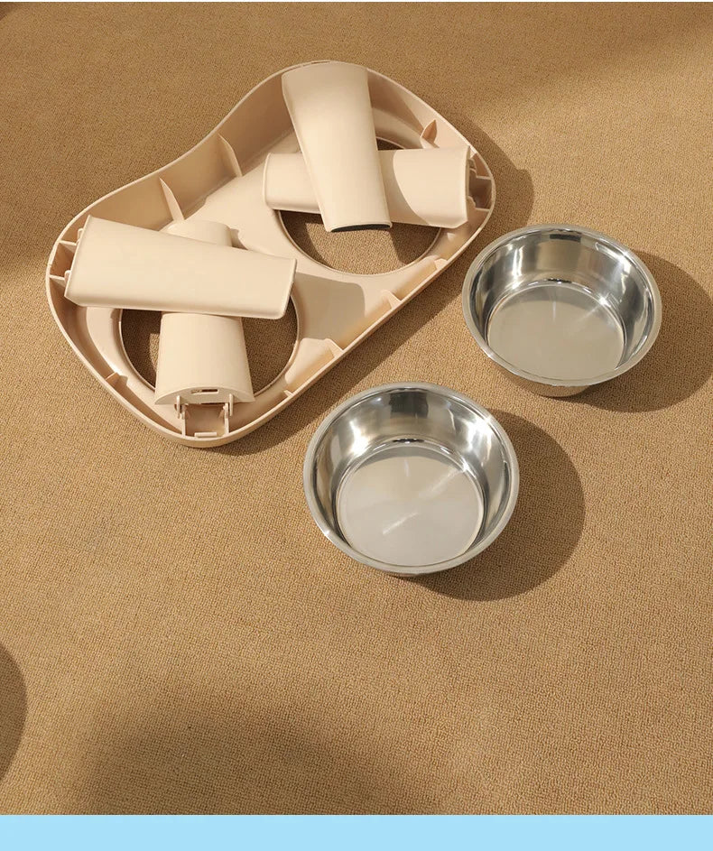 Elevated Pet Bowl Set – Anti-Slip, Splash-Proof & Easy to Clean - Paw Care USA