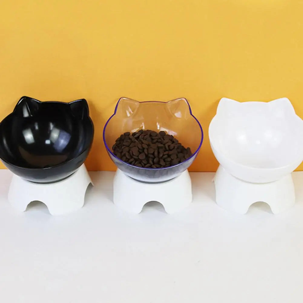 Tilted Cat Bowl Elevated Anti-Choking Feeder with Neck Support - Paw Care USA