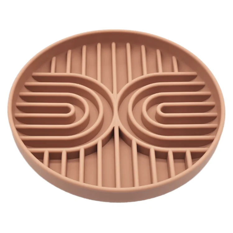 Anti-Slip Slow Feeder Bowl – Anti-Knockover Silicone Food Plate for Cats & Puppies - Paw Care USA