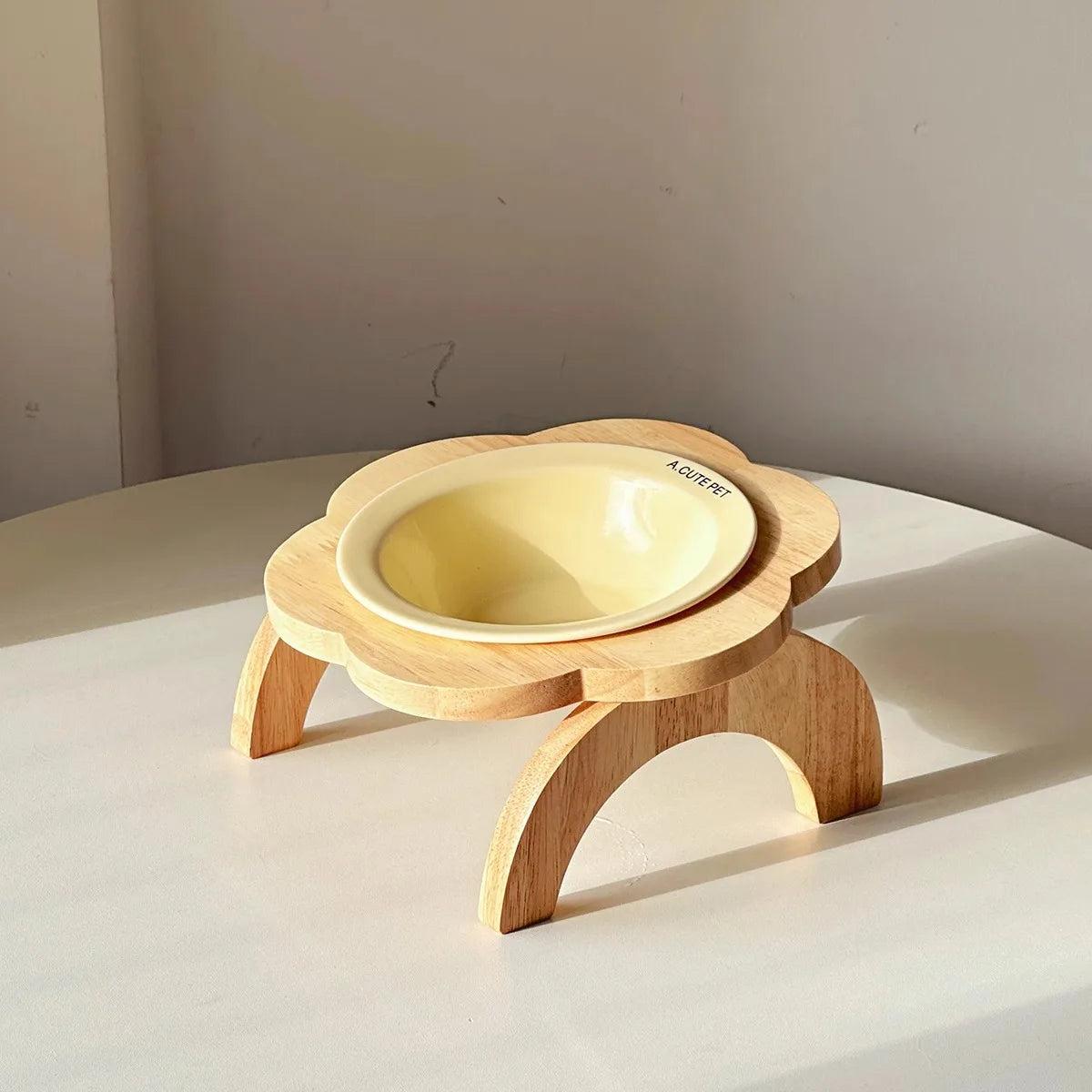Ceramic Elevated Cat Bowl Anti-Spill & Neck Protection - Paw Care USA