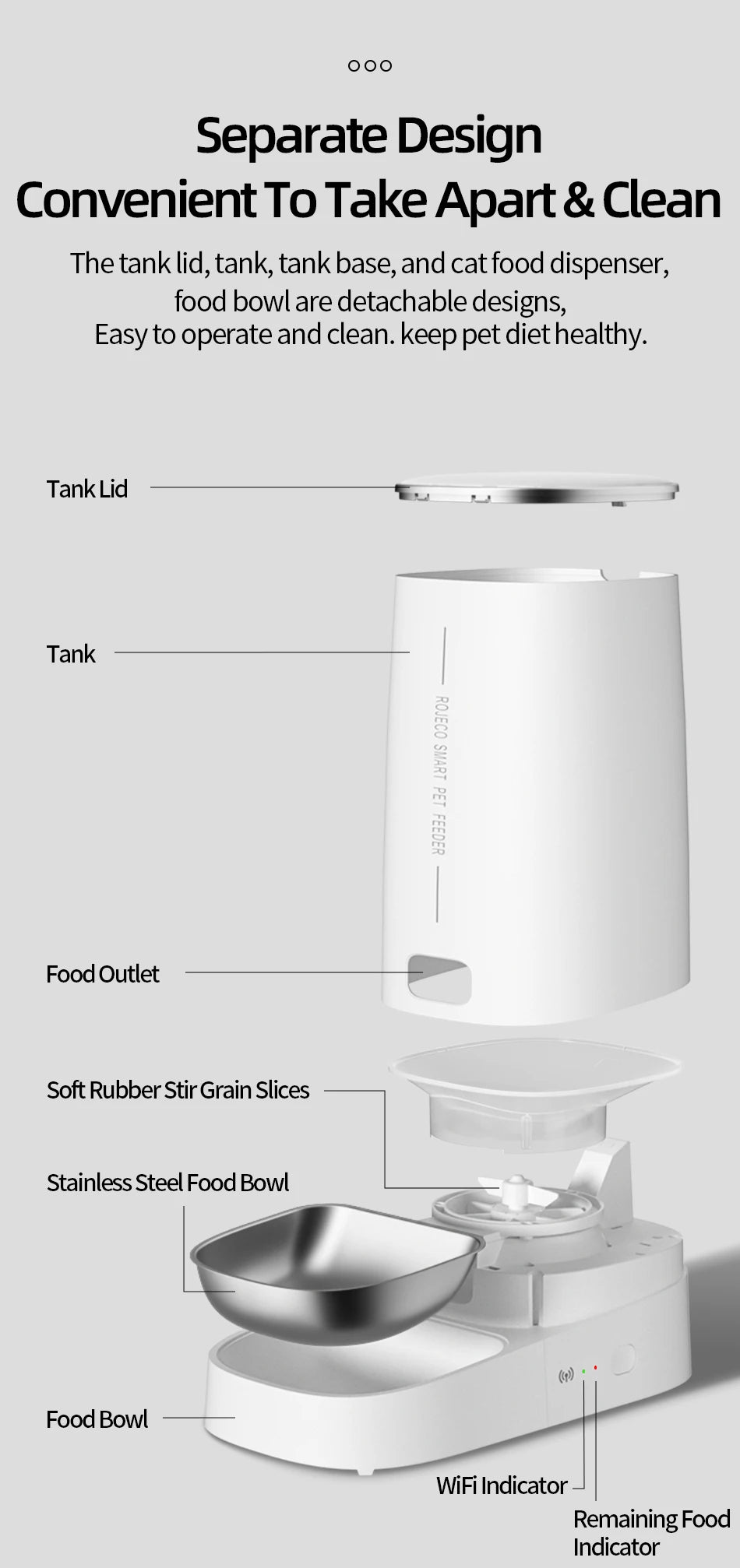 Automatic Dog Cat Feeder Pet Dispenser Remote Control Auto Feeder - Paw Care USA