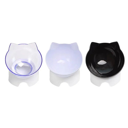 Tilted Cat Bowl Elevated Anti-Choking Feeder with Neck Support - Paw Care USA