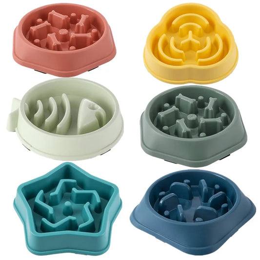 Pet Feeder Bowl for Cats & Dogs – Anti-Choking, Non-Slip, Thickened Design in Various Colors & Shapes - Paw Care USA