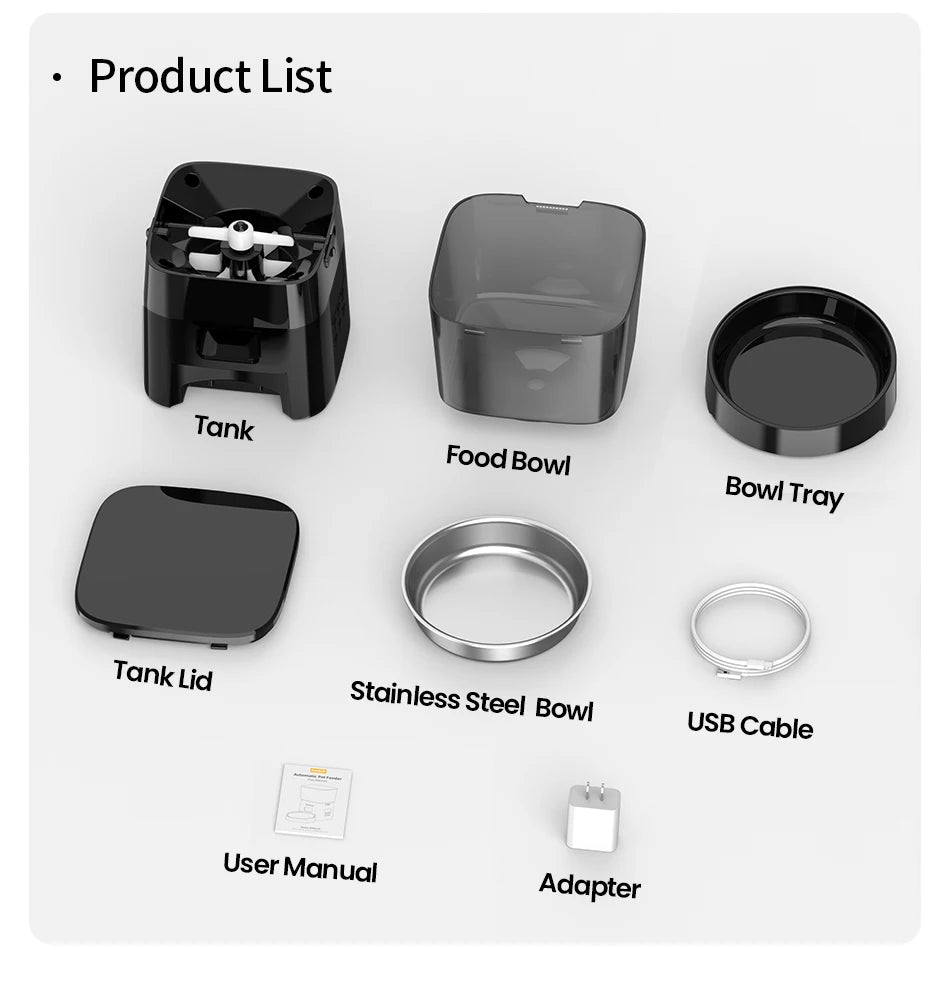 Automatic Cats Dog Pet Feeder Button Version Auto Food Dispenser Smart Control - Paw Care USA