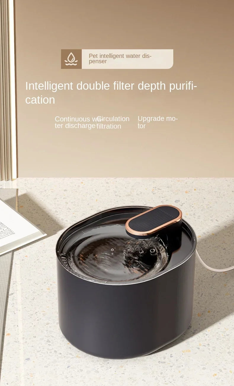 3L Ultra Silent Pet Water Fountain – LED Light, USB Powered, Automatic Drinking Dispenser for Cats & Dogs - Paw Care USA