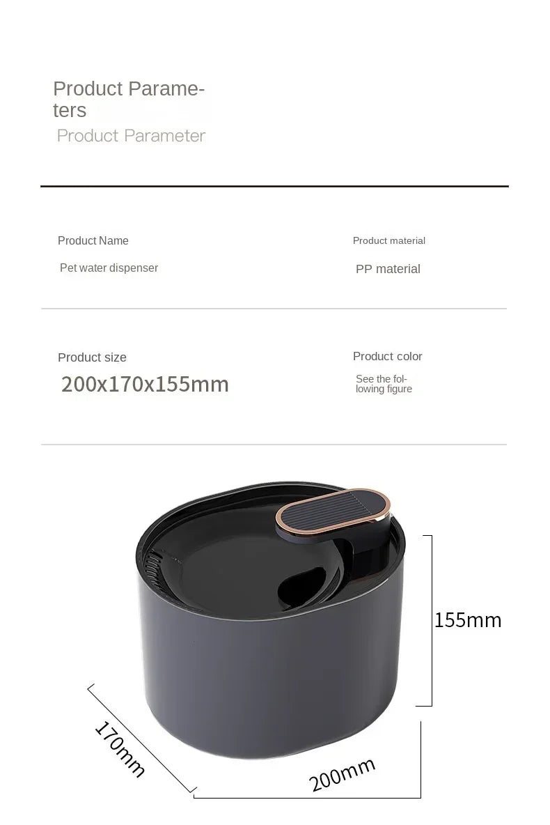 3L Ultra Silent Pet Water Fountain – LED Light, USB Powered, Automatic Drinking Dispenser for Cats & Dogs - Paw Care USA
