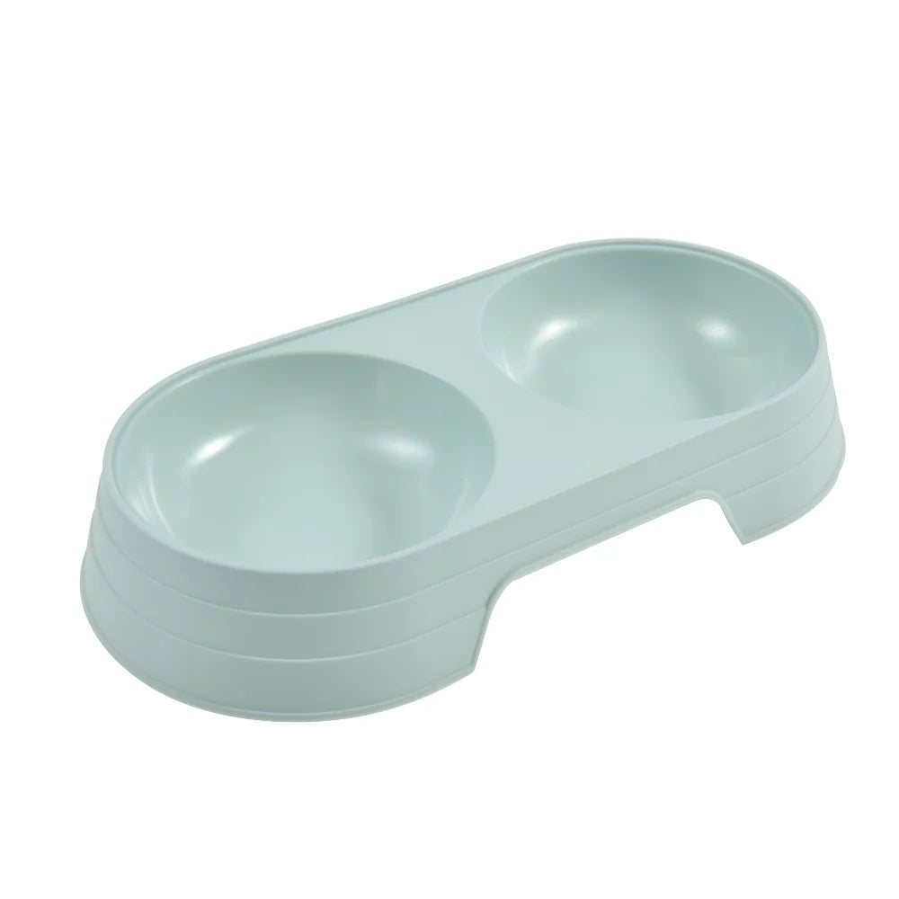 Pet Bowl Plastic Cat and Dog Double Bowl Pet Supplies - Paw Care USA