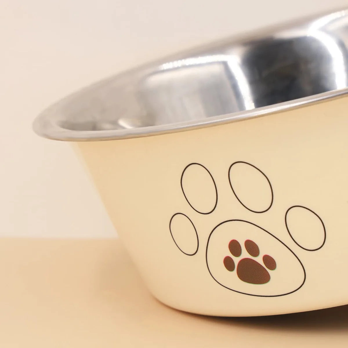 Durable Stainless Steel Pet Bowl – Cute Anti-Skid Design for Cats & Dogs - Paw Care USA