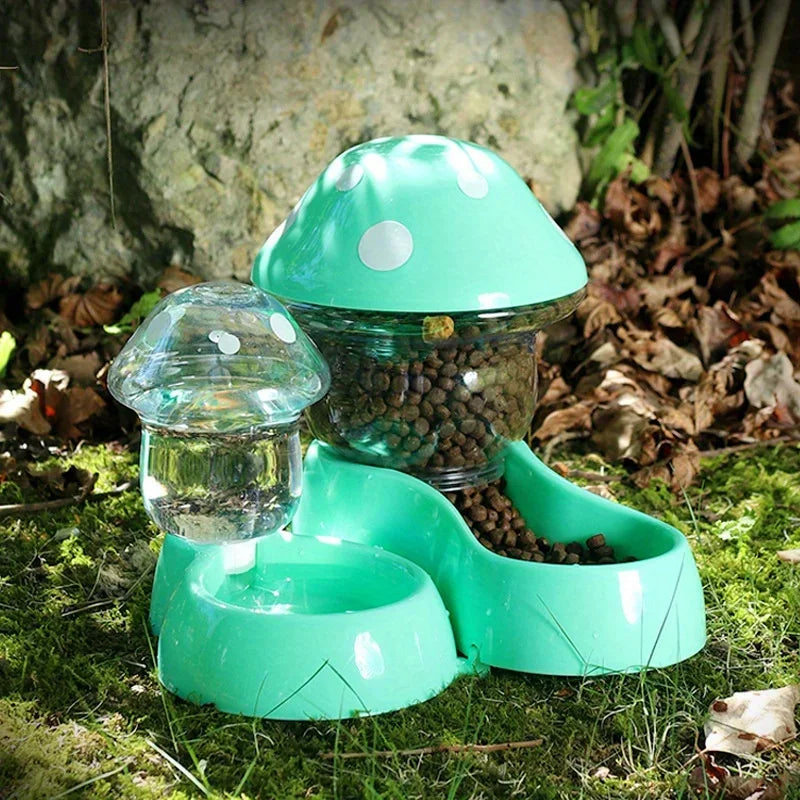 Cat Pet Automatic Feeder Water Dispenser Food Container Pet Bowl Water Storage Device Supply - Paw Care USA