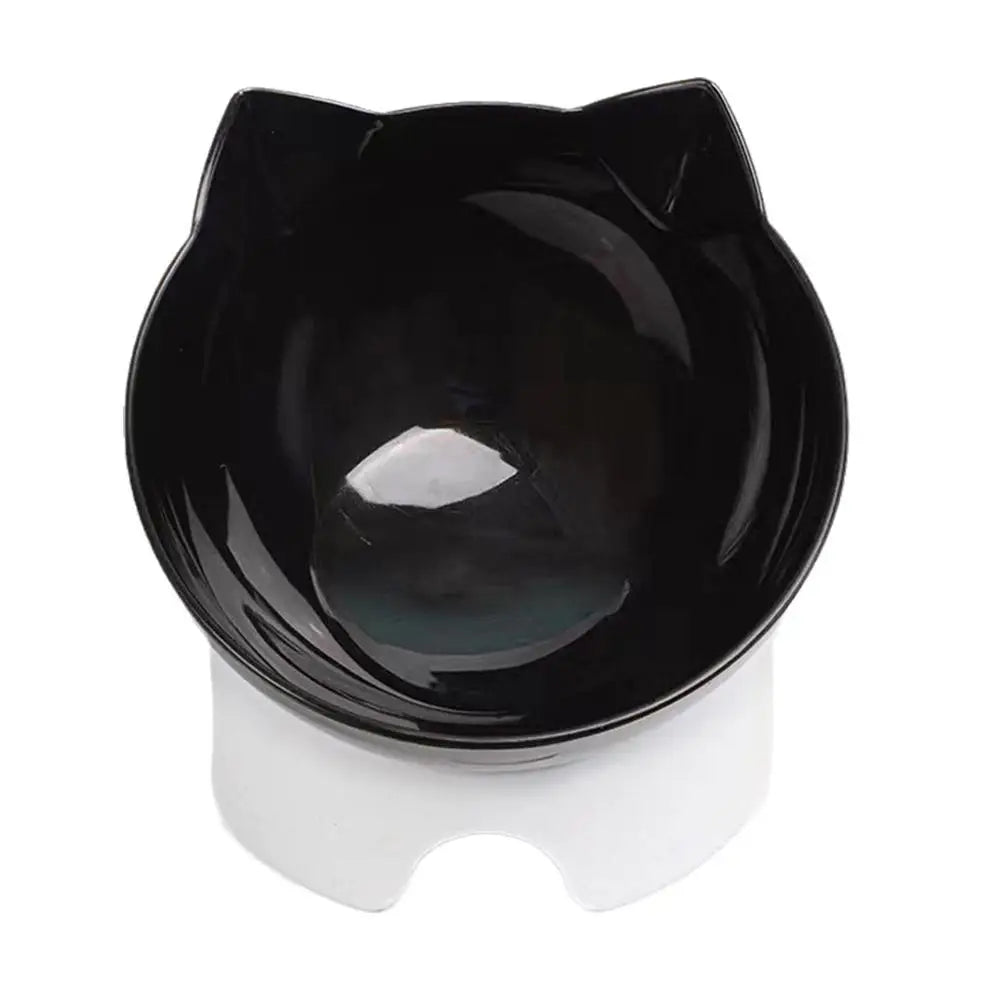 Tilted Cat Bowl Elevated Anti-Choking Feeder with Neck Support - Paw Care USA