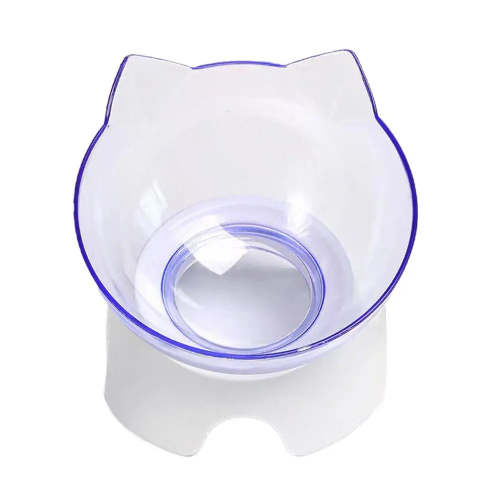 Tilted Cat Bowl Elevated Anti-Choking Feeder with Neck Support - Paw Care USA