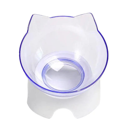 Tilted Cat Bowl Elevated Anti-Choking Feeder with Neck Support - Paw Care USA